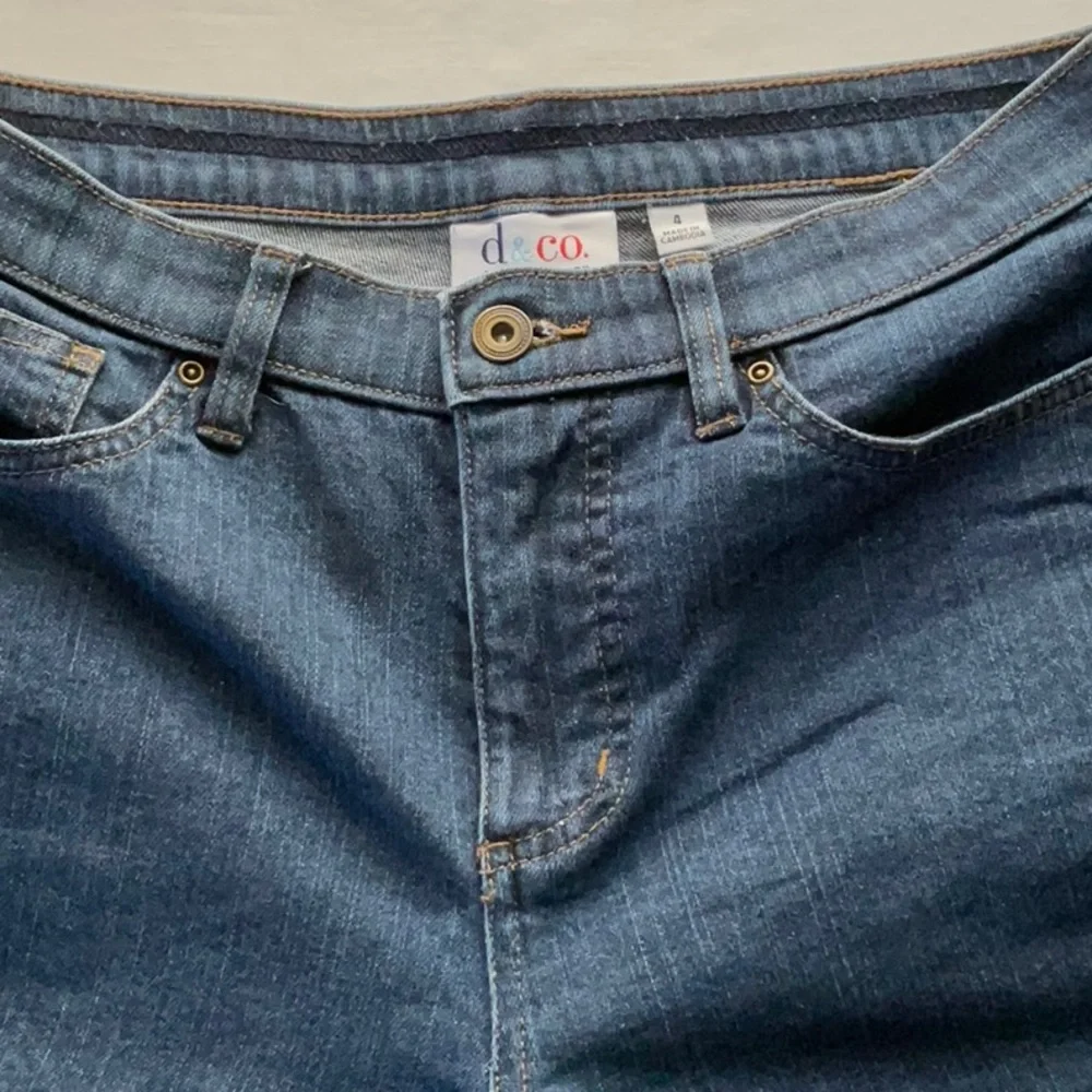 D & Co Women’s 5 Pocket Stretch Denim Jeans Straight Leg - Picture 12 of 13